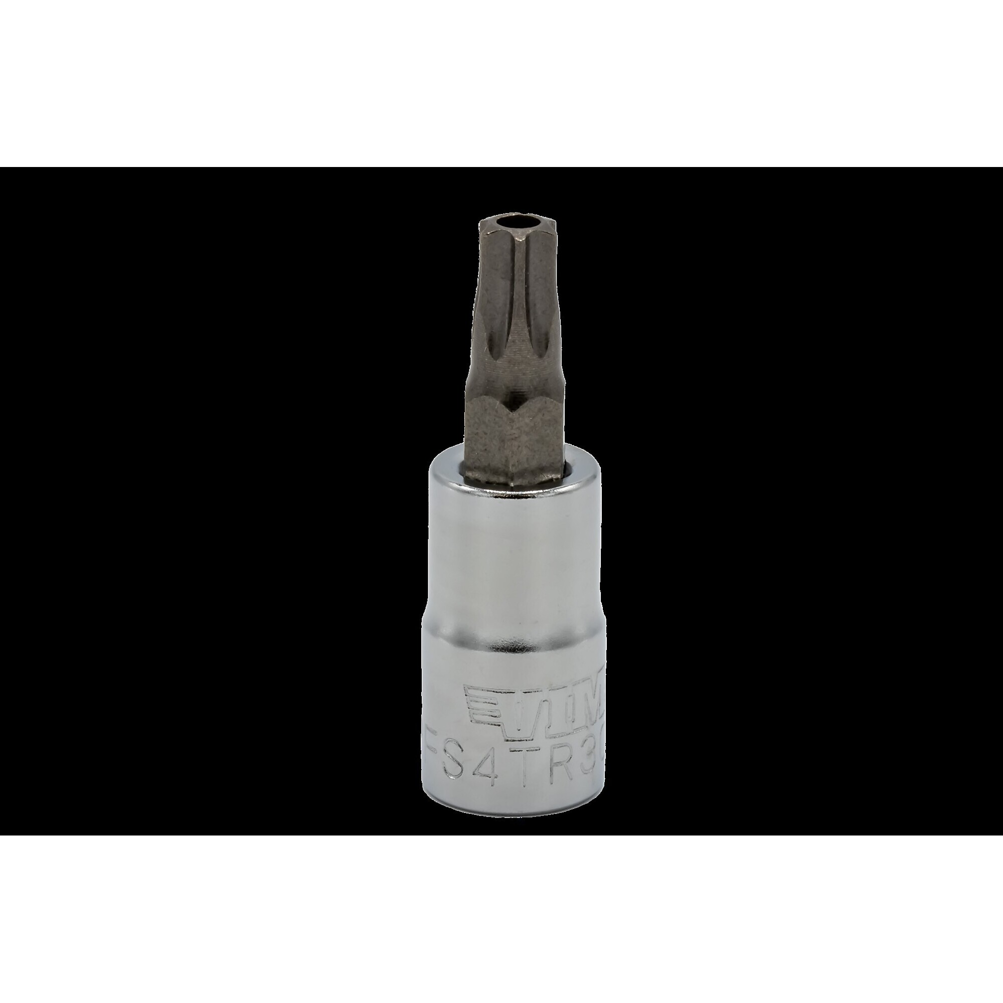 VIM Tools 5-Point TP T30 Bit — 1/4in. Square Drive, Satin Chrome, Model# VIMPFS4TR30